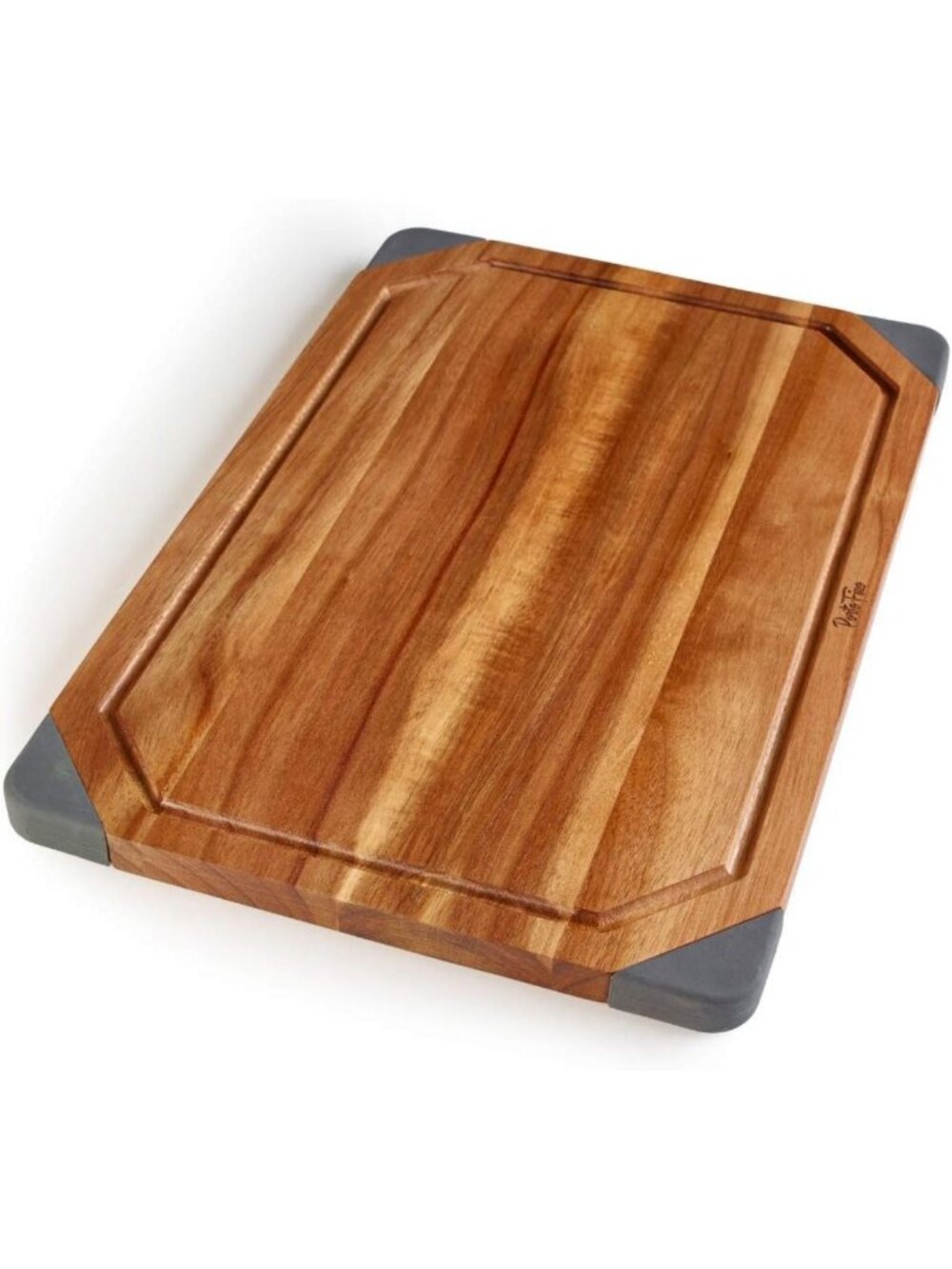 Reversible Acacia Wood Cutting Board & Charcuterie Board with Juice Grooves